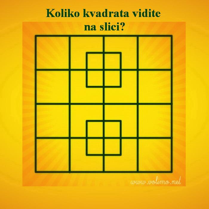 Koliko kvadrata ima na slici?