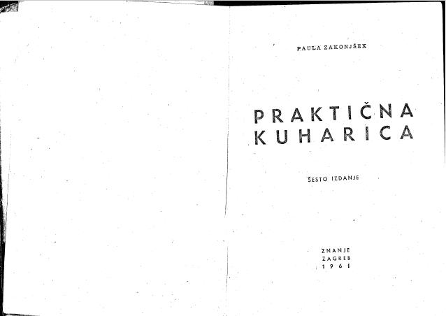 Prakticna kuharica - 1961. g