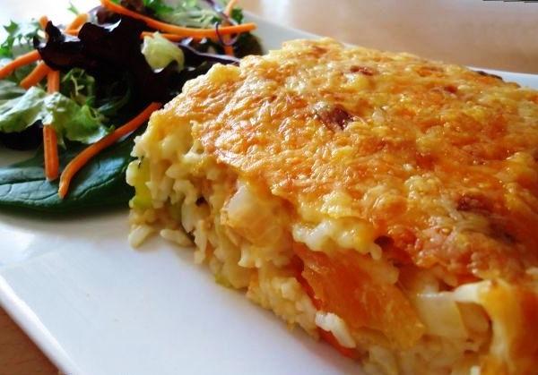 Gratinirani pirinač sa povrćem